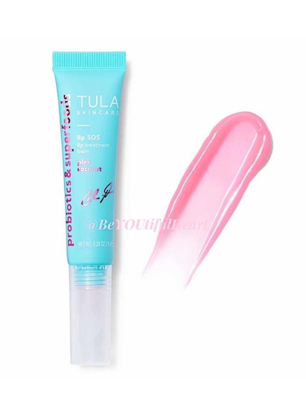 TULA Skincare x Christina Milian Lip SOS Lip Treatment Balm in Pink Coconut 8 g